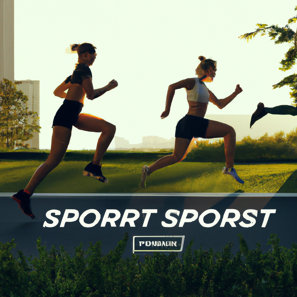 Group doing interval sprints in an urban park